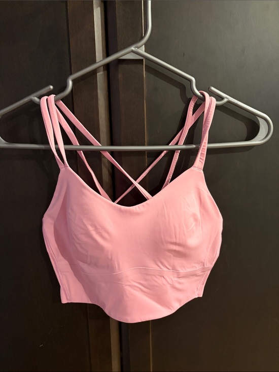 lululemon athletica Other - Lululemon Cloud bra longline Pink Strappy Bralette Crop Top